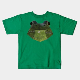 Frog Low Poly Double Exposure Art Kids T-Shirt